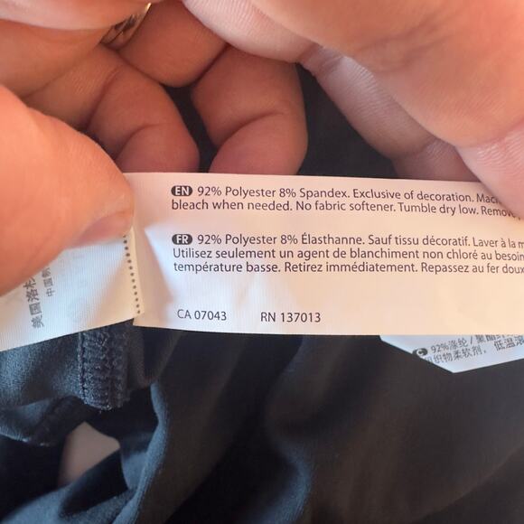 NWT Bally Total Fitness High Rise Criss Cross Waist Leggings Size XL Black - Picture 6 of 7